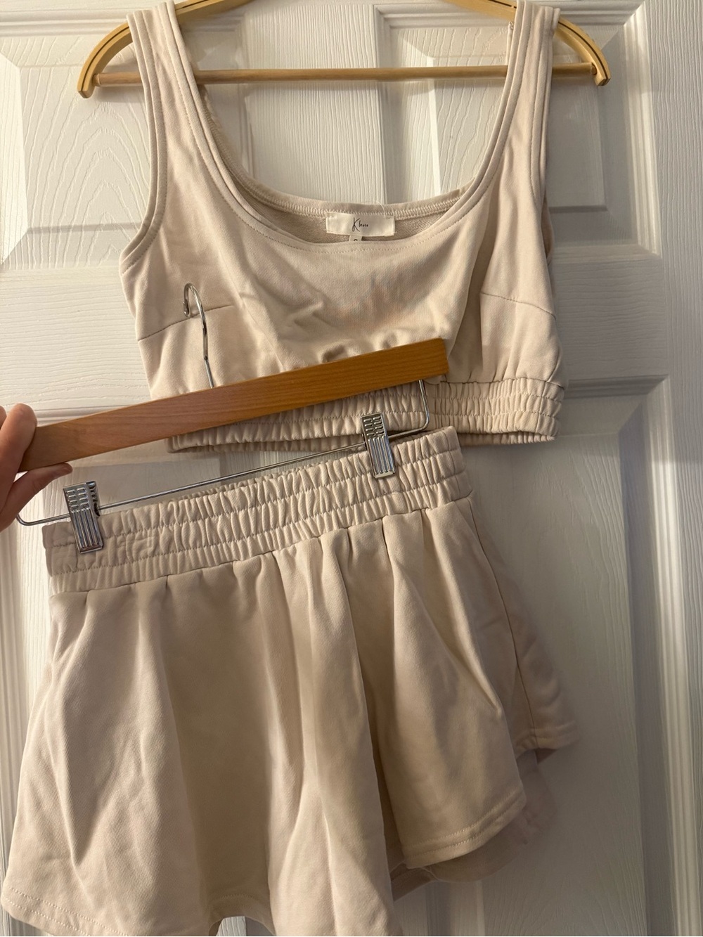 NWOT terry skirt set
